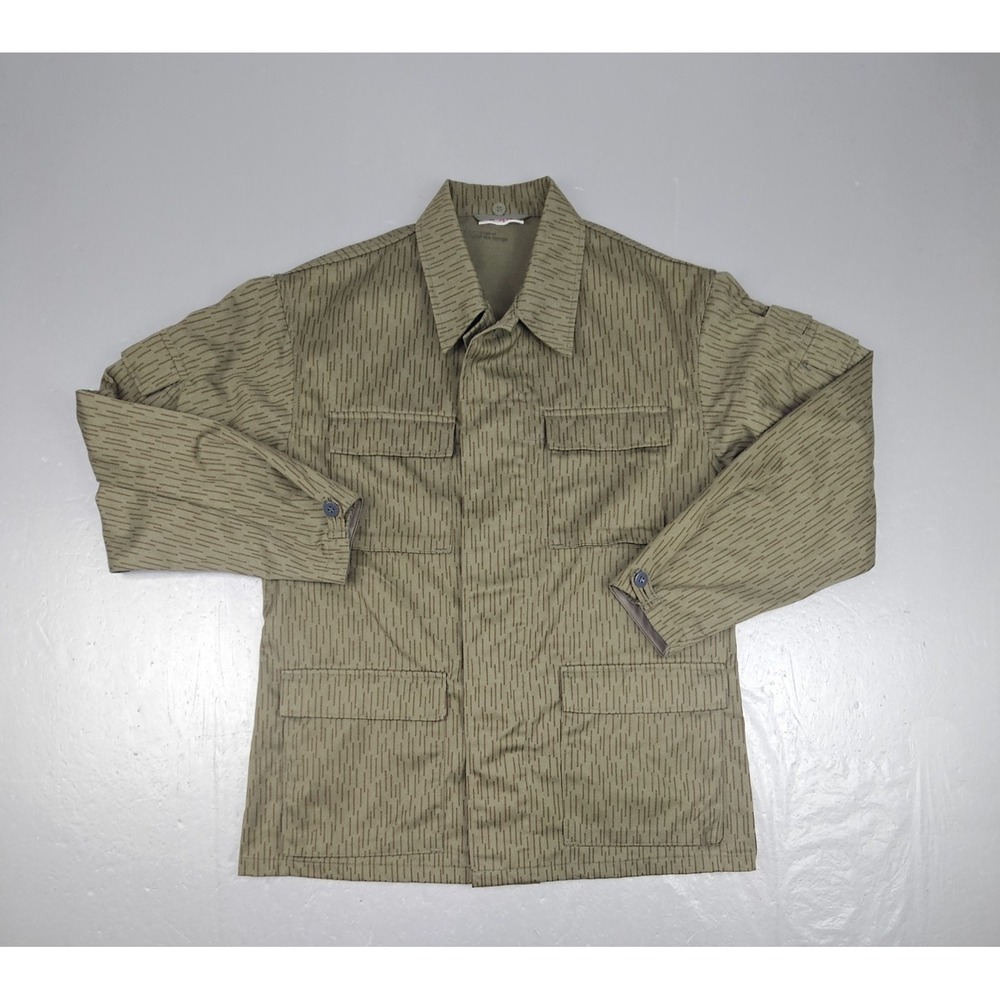 VTG 1960's East German NVA Strichtarn Raindrop Camo Field Jacket Mens Medium